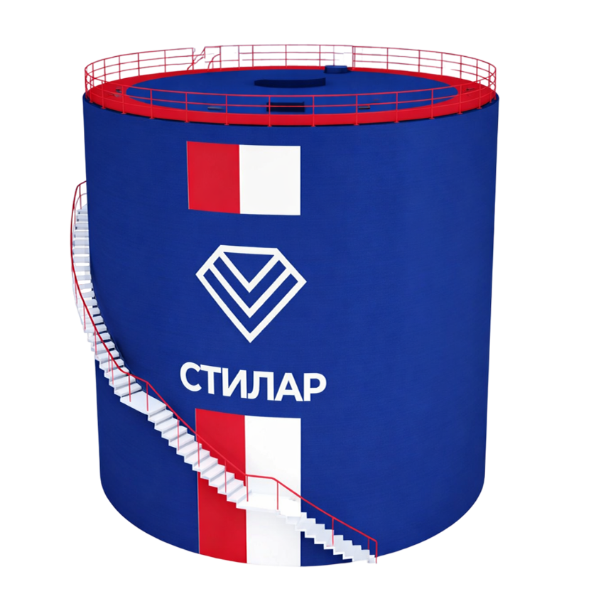 Цельносварной резервуар РВС для пожарного резервуара 100 м³ от завода-производителя